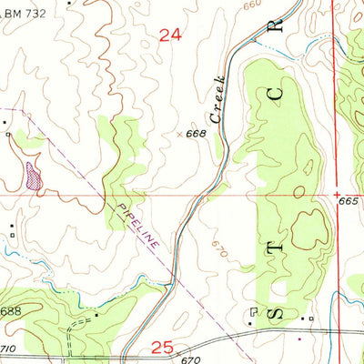 United States Geological Survey Beecher East, IL-IN (1953, 24000-Scale) digital map