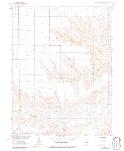 United States Geological Survey Beecher Island NW, CO (1963, 24000-Scale) digital map