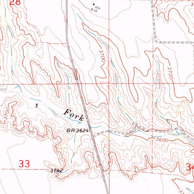 United States Geological Survey Beecher Island NW, CO (1963, 24000-Scale) digital map