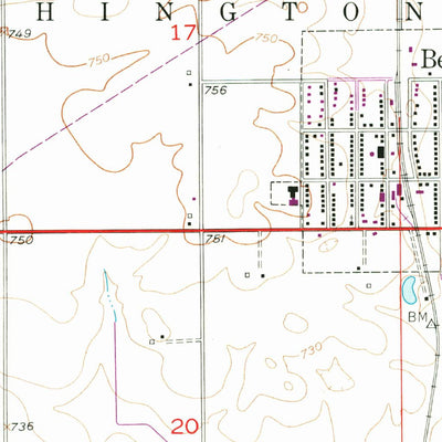 United States Geological Survey Beecher West, IL (1953, 24000-Scale) digital map