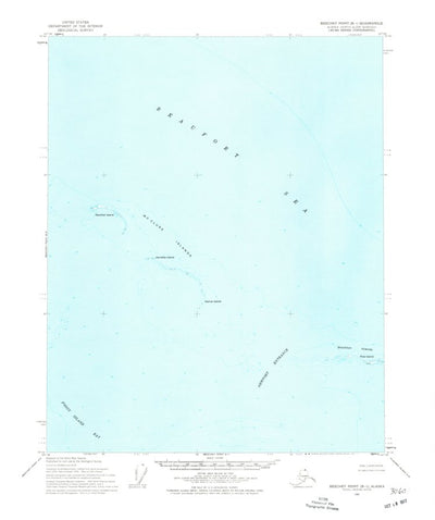 United States Geological Survey Beechey Point B-1, AK (1955, 63360-Scale) digital map