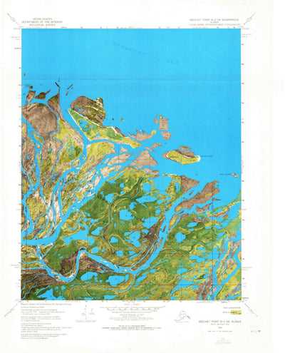 United States Geological Survey Beechey Point B-2 SW, AK (1970, 24000-Scale) digital map