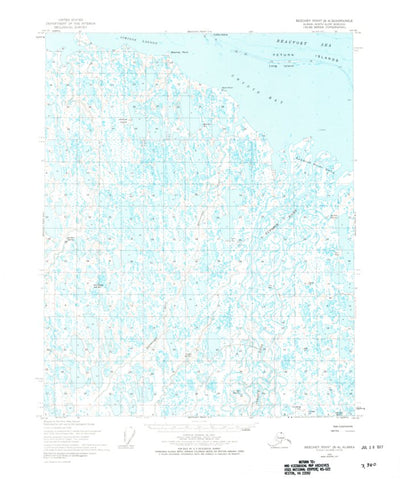 United States Geological Survey Beechey Point B-4, AK (1955, 63360-Scale) digital map