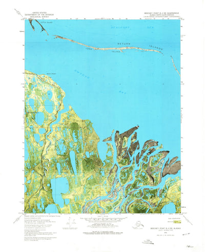 United States Geological Survey Beechey Point B-4 NE, AK (1970, 24000-Scale) digital map
