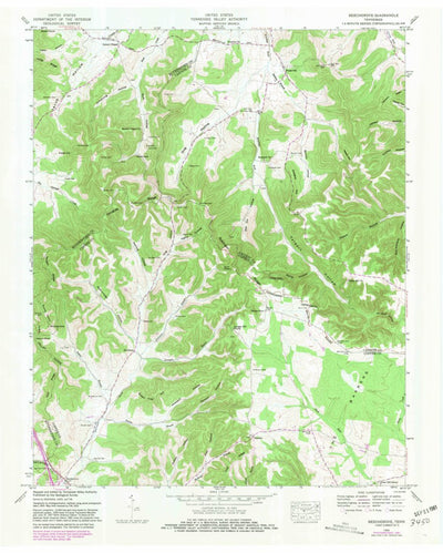 United States Geological Survey Beechgrove, TN (1953, 24000-Scale) digital map
