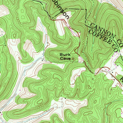 United States Geological Survey Beechgrove, TN (1953, 24000-Scale) digital map