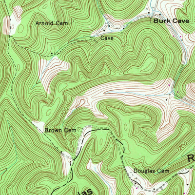 United States Geological Survey Beechgrove, TN (1953, 24000-Scale) digital map