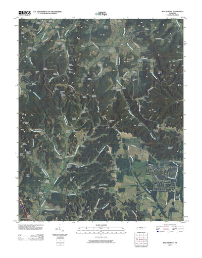 United States Geological Survey Beechgrove, TN (2010, 24000-Scale) digital map