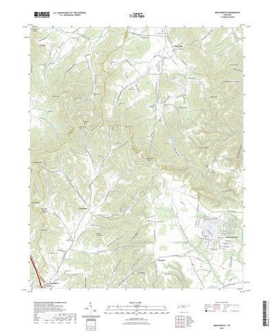 United States Geological Survey Beechgrove, TN (2022, 24000-Scale) digital map