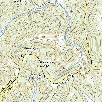 United States Geological Survey Beechgrove, TN (2022, 24000-Scale) digital map