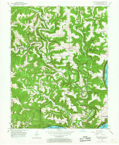 United States Geological Survey Beechwood, IN-KY (1950, 24000-Scale) digital map