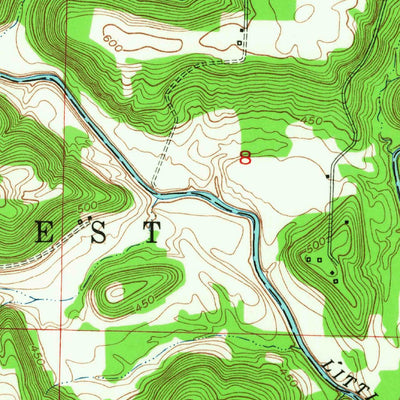 United States Geological Survey Beechwood, IN-KY (1950, 24000-Scale) digital map