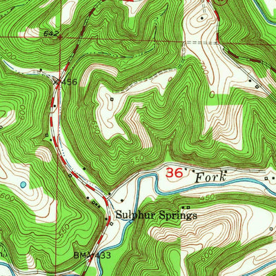 United States Geological Survey Beechwood, IN-KY (1950, 24000-Scale) digital map