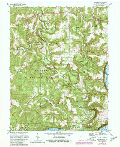 United States Geological Survey Beechwood, IN-KY (1970, 24000-Scale) digital map