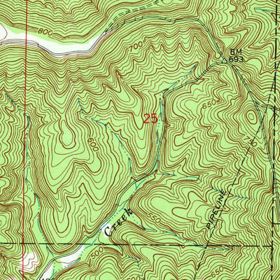 United States Geological Survey Beechwood, IN-KY (1970, 24000-Scale) digital map