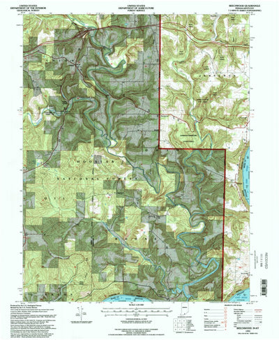 United States Geological Survey Beechwood, IN-KY (1993, 24000-Scale) digital map