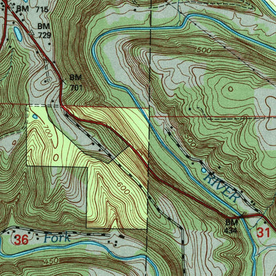 United States Geological Survey Beechwood, IN-KY (1993, 24000-Scale) digital map