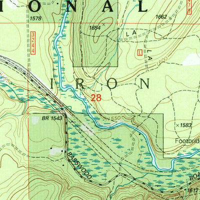 United States Geological Survey Beechwood, MI (1999, 24000-Scale) digital map