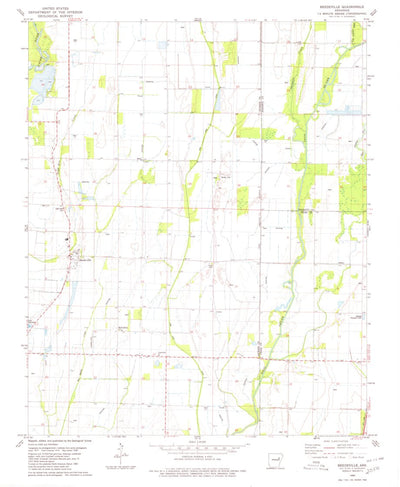 United States Geological Survey Beedeville, AR (1980, 24000-Scale) digital map