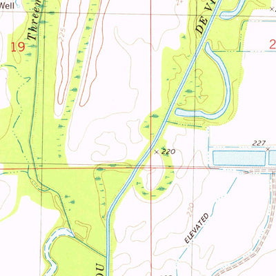 United States Geological Survey Beedeville, AR (1980, 24000-Scale) digital map
