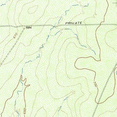 United States Geological Survey Beef Hollow Creek, TX (1972, 24000-Scale) digital map