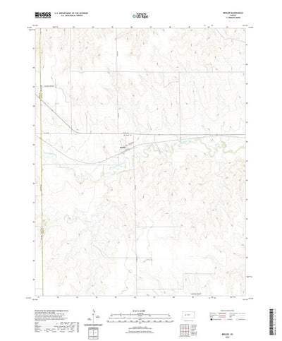 United States Geological Survey Beeler, KS (2022, 24000-Scale) digital map