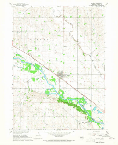 United States Geological Survey Beemer, NE (1966, 24000-Scale) digital map