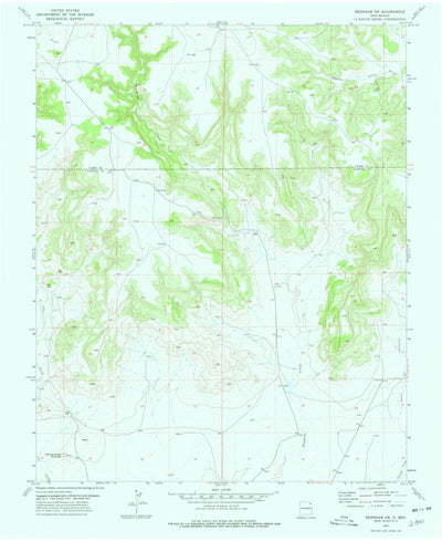 United States Geological Survey Beenham SW, NM (1977, 24000-Scale) digital map