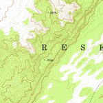 United States Geological Survey Beeshsikad Spring, AZ (1972, 24000-Scale) digital map