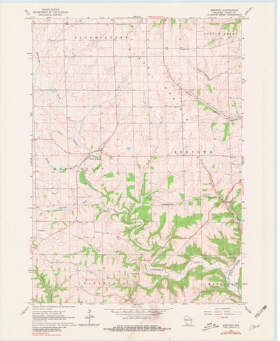United States Geological Survey Beetown, WI (1962, 24000-Scale) digital map