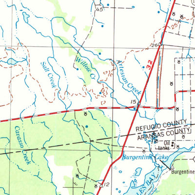 United States Geological Survey Beeville, TX (1956, 250000-Scale) digital map
