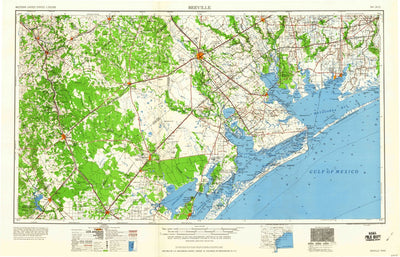 United States Geological Survey Beeville, TX (1960, 250000-Scale) digital map
