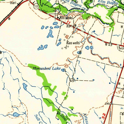 United States Geological Survey Beeville, TX (1960, 250000-Scale) digital map