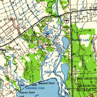 United States Geological Survey Beeville, TX (1960, 250000-Scale) digital map