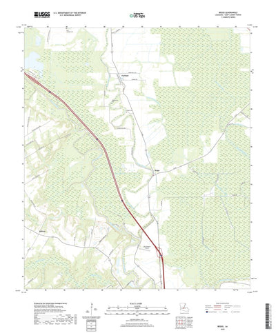 United States Geological Survey Beggs, LA (2020, 24000-Scale) digital map