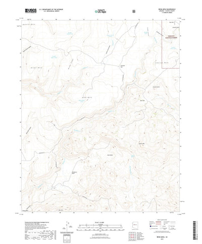 United States Geological Survey Behm Mesa, AZ (2021, 24000-Scale) digital map