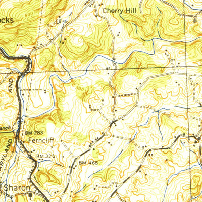United States Geological Survey Belair, MD-PA (1945, 62500-Scale) digital map