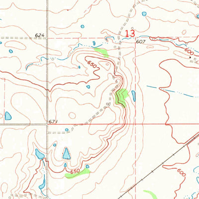 United States Geological Survey Beland, OK (1971, 24000-Scale) digital map