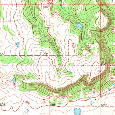 United States Geological Survey Beland, OK (1971, 24000-Scale) digital map