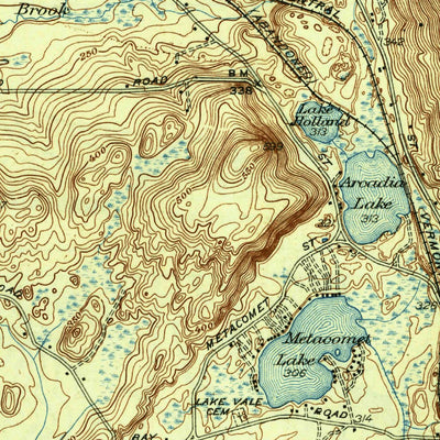 United States Geological Survey Belchertown, MA (1942, 31680-Scale) digital map