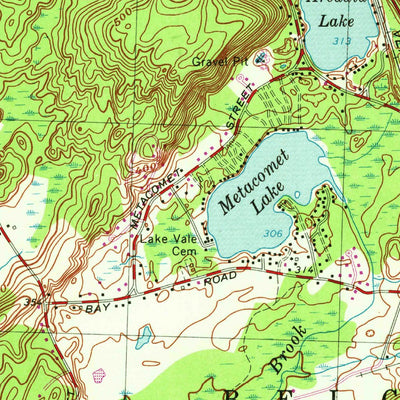 United States Geological Survey Belchertown, MA (1964, 25000-Scale) digital map