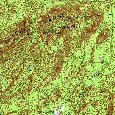 United States Geological Survey Belchertown, MA (1964, 25000-Scale) digital map
