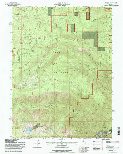 United States Geological Survey Belden, CA (1995, 24000-Scale) digital map