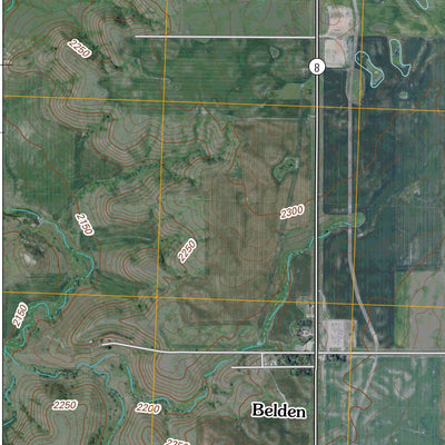 United States Geological Survey Belden, ND (2011, 24000-Scale) digital map