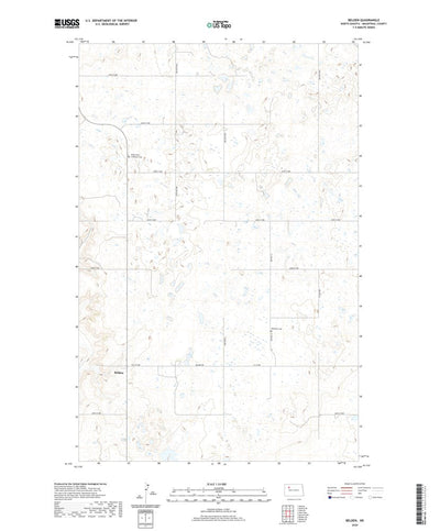 United States Geological Survey Belden, ND (2020, 24000-Scale) digital map