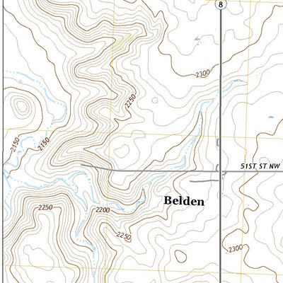 United States Geological Survey Belden, ND (2020, 24000-Scale) digital map