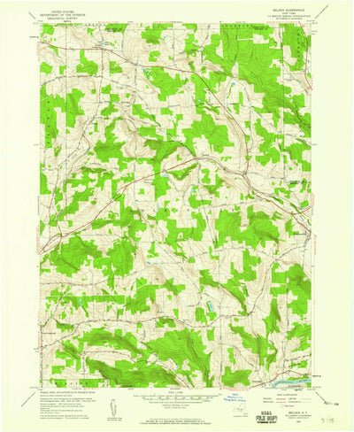 United States Geological Survey Belden, NY (1957, 24000-Scale) digital map