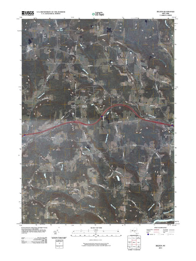 United States Geological Survey Belden, NY (2010, 24000-Scale) digital map