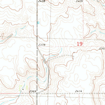 United States Geological Survey Belden SW, ND (1981, 24000-Scale) digital map