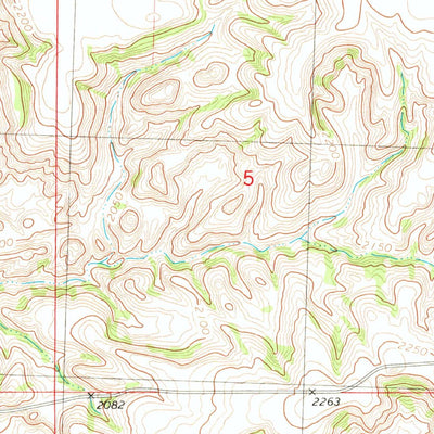 United States Geological Survey Belden SW, ND (1981, 24000-Scale) digital map